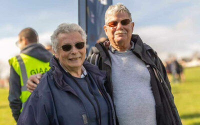Pamela and Malcolm at the Easter Running Festival